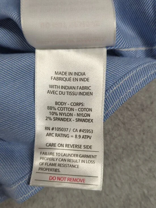 Ariat FR Shirt Women's Large Long Sleeve Flame Resistant Pearl Snap Relaxed Fit - Picture 7 of 10